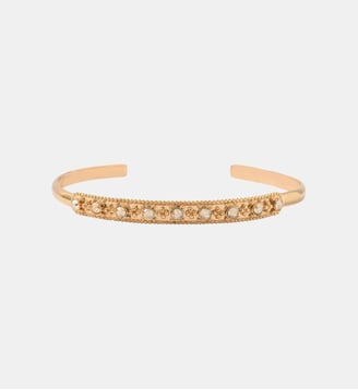 Bracelet jonc   - Farah - Satellite - Doré