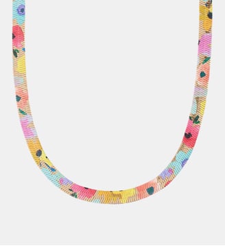 Collier chaine serpent Balagane imprimé floral - Balaboosté - Multicolore