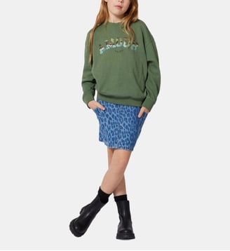 Sweat chiné - Zadig&Voltaire Kids - Kaki foncé
