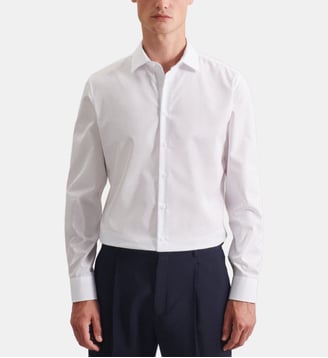 Chemise d'affaires 1/1 Shaped Col Kent - Seidensticker - Blanc