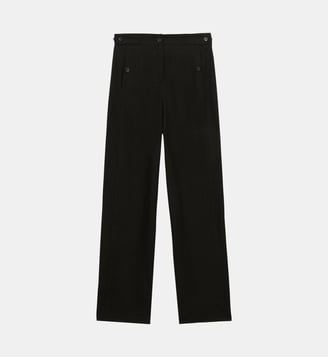 Pantalon à pinces Piotr en lin - Ines de la Fressange Paris - Noir