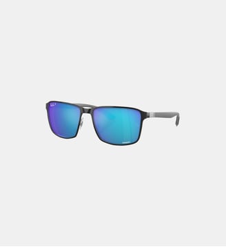 Lunettes de soleil Carré RB3721CH RB3721 Polarized+ Lenses - Ray Ban - Noir sur argent
