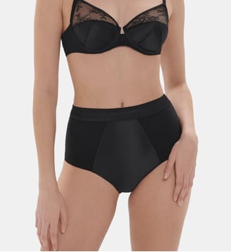 Culotte haute Eve détails dentelle - Simone Pérèle - Noir