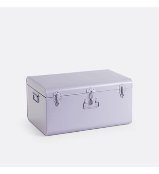 Malle de rangement en métal acier - La Redoute Interieurs - Mauve