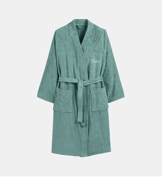 Peignoir éponge col kimono personnalisé La Redoute Interieurs