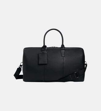 Sac de voyage 48h Marceau en cuir grainé - Le Tanneur - Noir