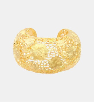 Bracelet manchette   doré à l'or fin - Serenata - Satellite - Doré