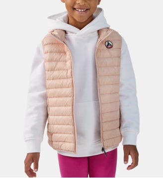 Doudoune sans manches enfant Zoe - Jott - Pêche clair