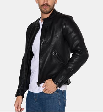 Veste en cuir DUKE - Chevignon - Noir