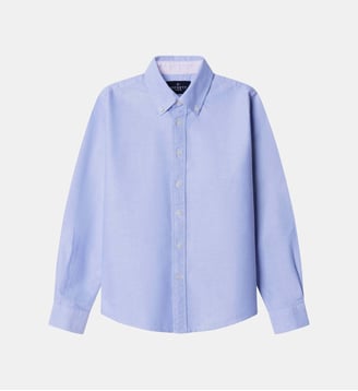 Chemise Oxford Essentielle Coupe Regular - Hackett London - Oxford blue