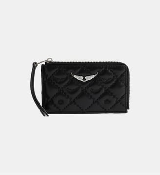 Porte-Cartes ZV Card Matelassé Monogram - Zadig&Voltaire - Noir