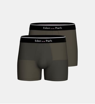 Pack 2 boxers avec motif Eden Park - Eden Park - Vert
