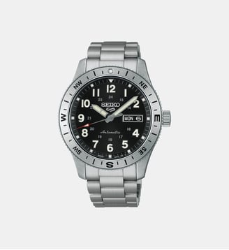 Montre automatique Sport Noir HDB006K1 - Seiko 5 - Argenté