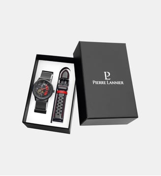 Montre automatique Paddock Noir, Rouge 385C439 - Pierre Lannier - Noir