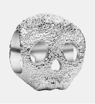 Mini Charm Tête de Mort Texturée - Pandora - Argenté