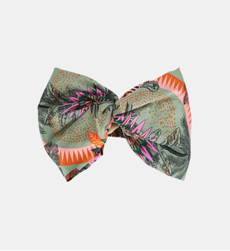 Headband imprimé doublé polaire TURBANIA ZOULOU - Wild - Parme