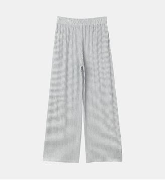 Pantalon séville en lin - Agnès b. - Bleu regate