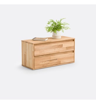 Module de rangement 2 tiroirs chêne et hêtre Edgar - La Redoute Interieurs - Chêne