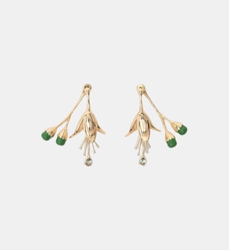 Boucles d'oreille tulipes - Maje - Doré
