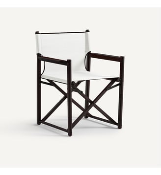 Fauteuil de table de jardin pliant acacia - AM.PM - Craie