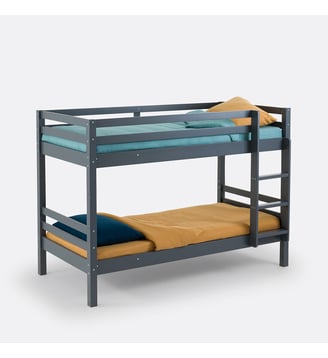 Lits superposés, lits jumeaux, pin massif, Maysar - La Redoute Interieurs - Gris anthracite