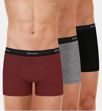Boxers, lot de 3, TAILOR - Eminence - Rouge, gris et noir