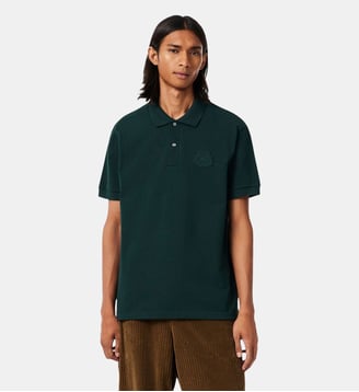 Polo Piqué blason brodé classic fit - Lacoste - Vert