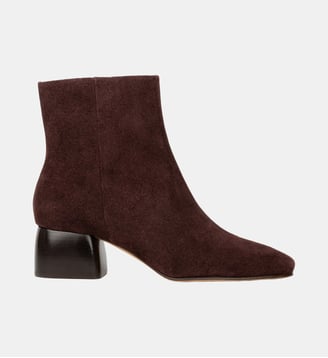 Boots Plates Janis Cuir Suédé - Bobbies - Marron truffé