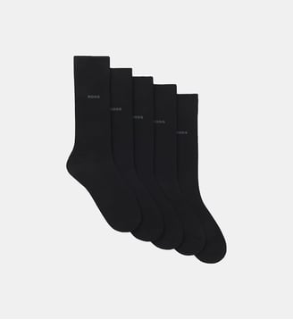 Lot de 5 paires de chaussettes mi hautes - BOSS - Noir