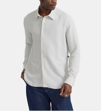 Chemise andy en coton et viscose - Agnès b. - Blanc lys