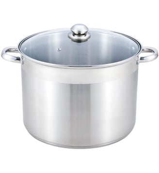 Marmite Vapeur Inox diam 30 cm + couvercle verre - Essentiel B - Coloris unique