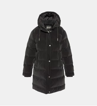 Parka longue matelassée à capuche - Schott - Noir