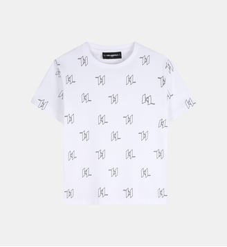 T-shirt à manches courtes - Karl Lagerfeld Kids - Blanc