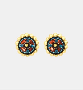 Boucles d'oreilles clips   - Angèle - Satellite - Orange