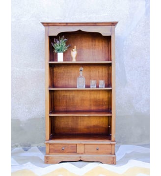 Bibliothèque en teck Madeleine N°742- Produit chiné - Debongout - Bois foncé