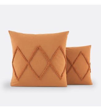 Taie d'oreiller en coton - La Redoute Interieurs - Caramel