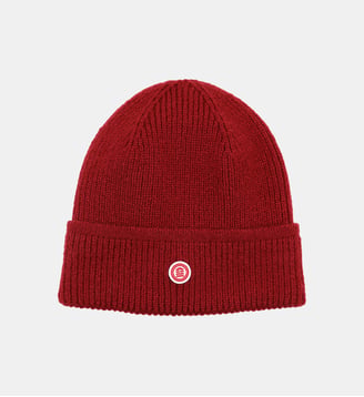 Bonnet côtelé en maille rouge SERGE BLANCO - Serge Blanco - Rouge