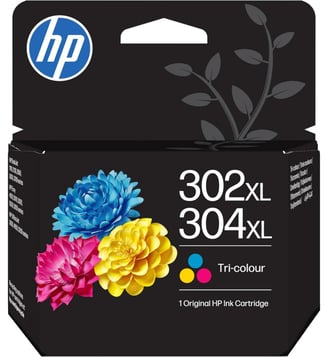Cartouche d'encre 302XL/304XL 3 Couleurs - HP - Noir