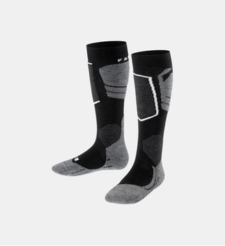 Mi-Bas SK4 Advanced Laine - Falke - Noir mélangé