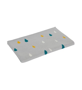 Couverture bébé tricotée ultra-douce arc-en-ciel - Kindsgut - Gris clair