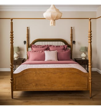 Housse de couette en satin - Yves Delorme - Santal