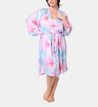 Kimono Paradise en viscose imprimé - Maison Lejaby - Quiet garden
