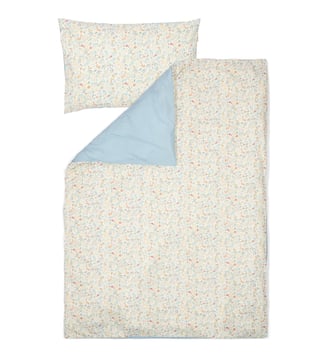 Housse de couette+oreiller lit bébé - Little Dutch - Blanc