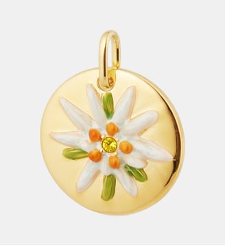 Pendentif Médaillon fleur d'Edelweiss, Pureté et Préciosité Les Néréides