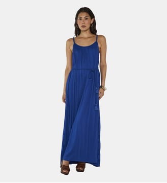 Robe Fluide À Bretelles Pia - Maison 123 - Bleu roi