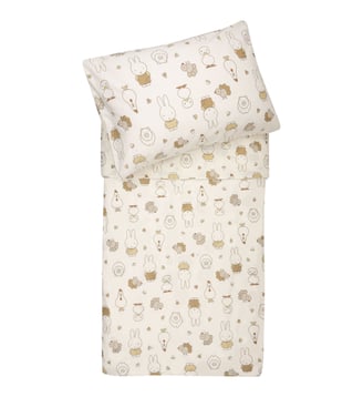 Housse de couette + taie d'oreiller - Jollein - Beige