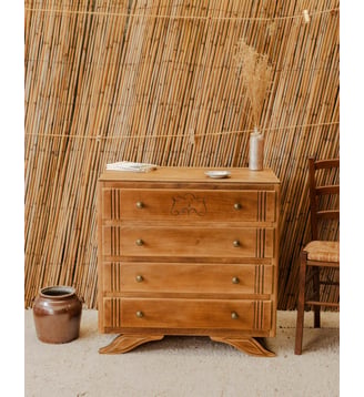 Commode en bois Garance N°765- Produit chiné - Debongout - Bois clair