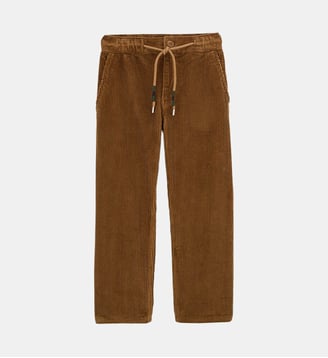 Pantalon 549 garçon coupe droite taille élastiquée - Serge Blanco - Noisette