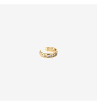 Bague d'oreille dorée - PALMA - Caroline Najman - Oxyde de zirconium blanc
