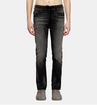 Regular Regular Waist 2032 D-Krooley Joggjeans® - Diesel - Noir et gris foncé